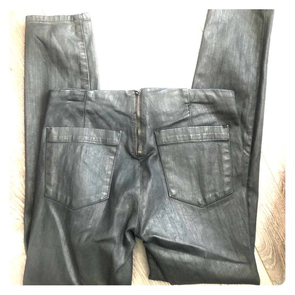 GAP Coated Zip Back Skinny Jeans Size 27 - Picture 1 of 4